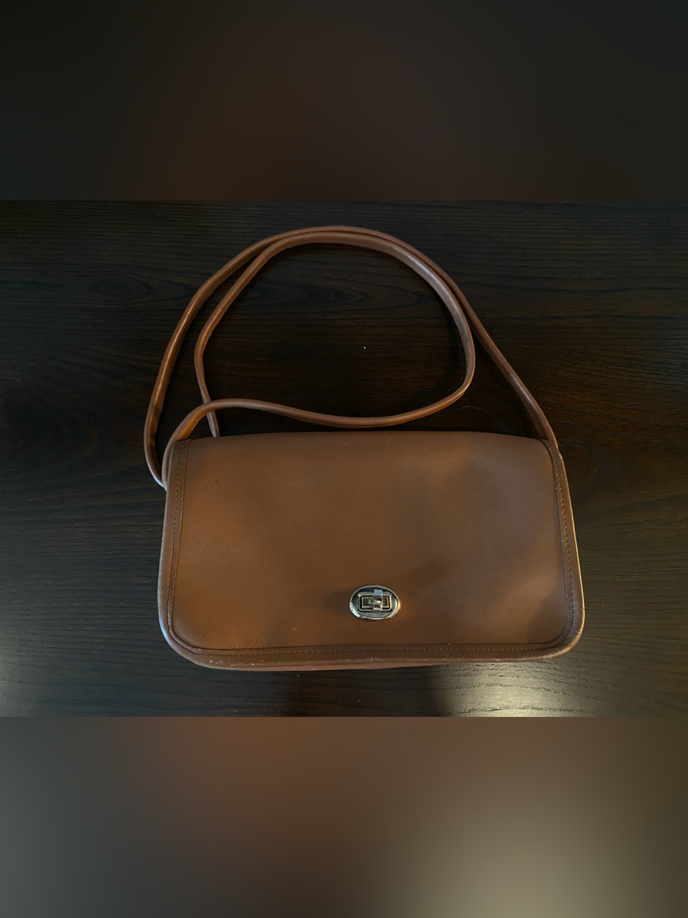 Classic Brown Leather Crossbody Bag